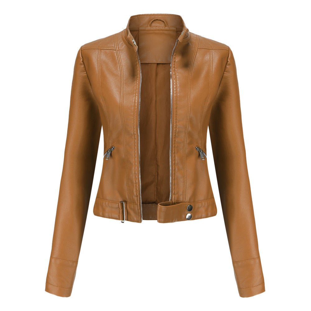 Veste Cuir Camille | Coupe Cintrée, Esprit Motard Femme 1