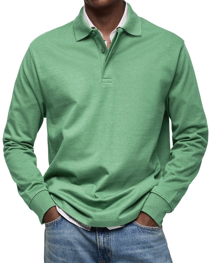 Polo de luxe Maxime Homme | Manches longues, tissu doux et raffiné 5