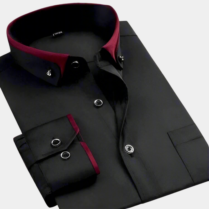 Chemise Classique Romain | Manches Longues, Ajustement Parfait pour Homme 0