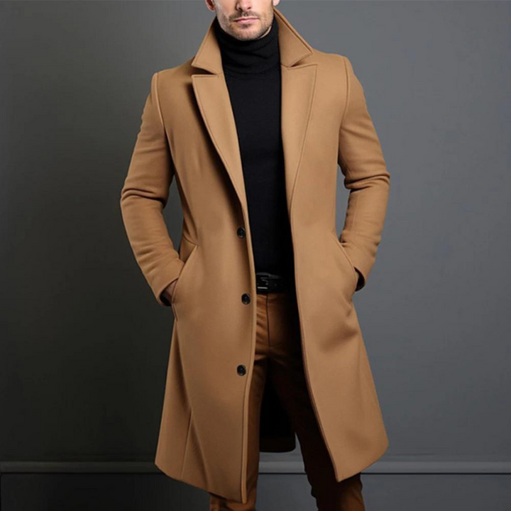 Manteau en Laine Antoine | Coupe Ajustée et Col Structuré Homme 1