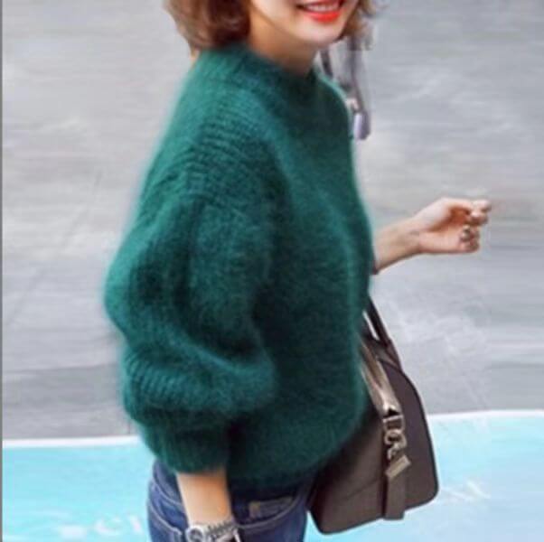 Pull Tricoté Lâche Emilie - Vert