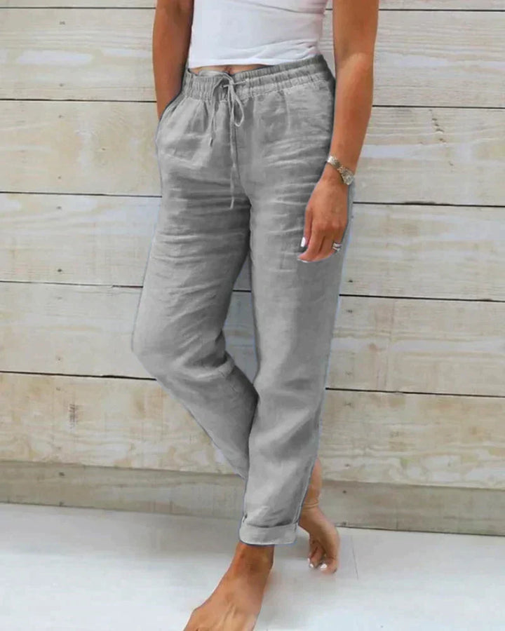 Pantalon Large en Lin Capucine Femme | Coupe Ample, Respirant 4