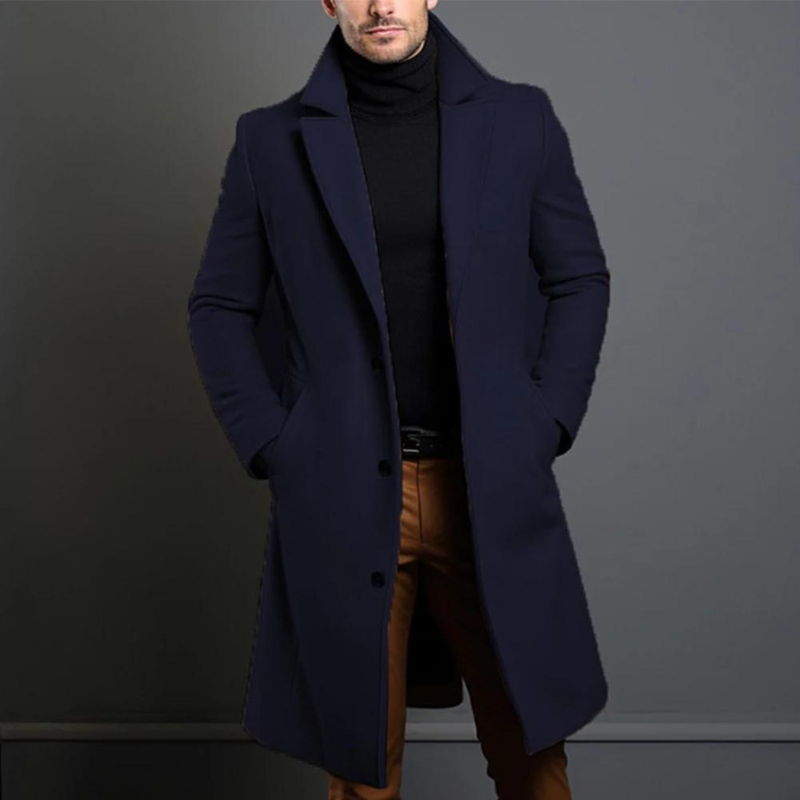 Manteau en Laine Antoine | Coupe Ajustée et Col Structuré Homme 3