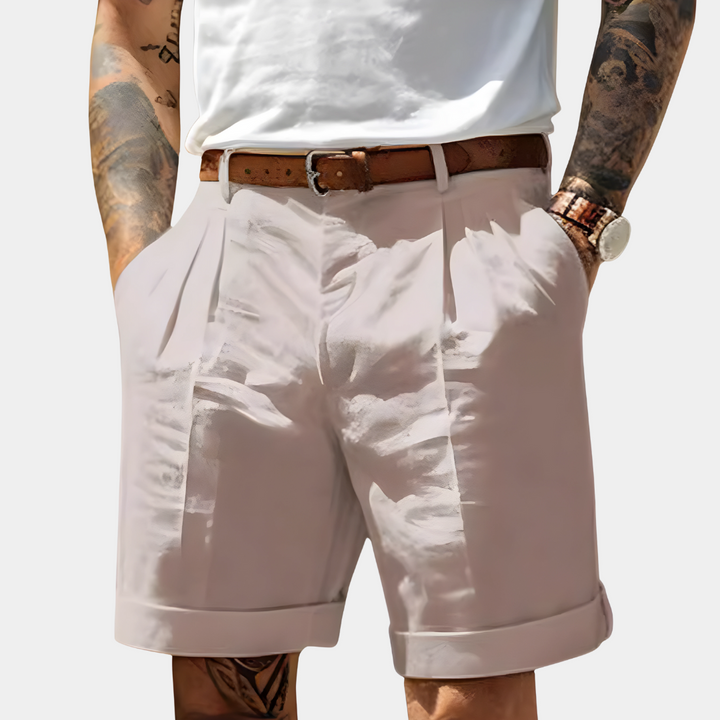 Bermuda Adrien Homme | Coton Respirant, Revers Chic, Plis Devant 5