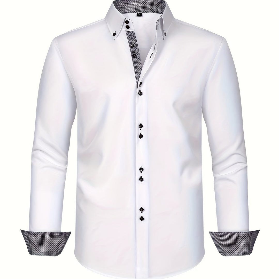 Chemise élégante Arthur Homme | Détails contrastés, coupe légère 6