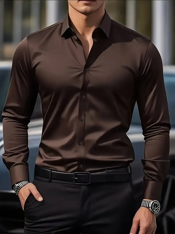 Chemise respirante Baptiste Homme | Manches longues, coupe slim ajustée 3