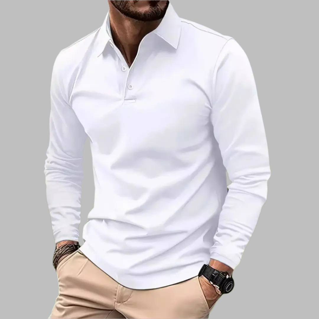 Polo René - Blanc