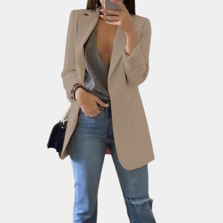 Blazer Long Océane Femme - Kaki
