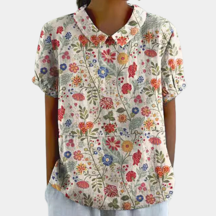 Blouse Harper | Col Peter Pan, style vintage et léger 0