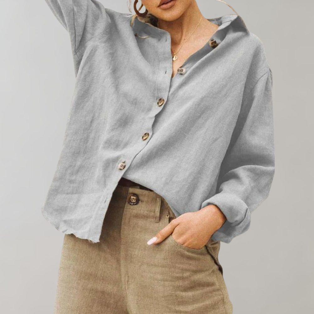 Chemisier Décontracté Chic Coline Femme - Gris