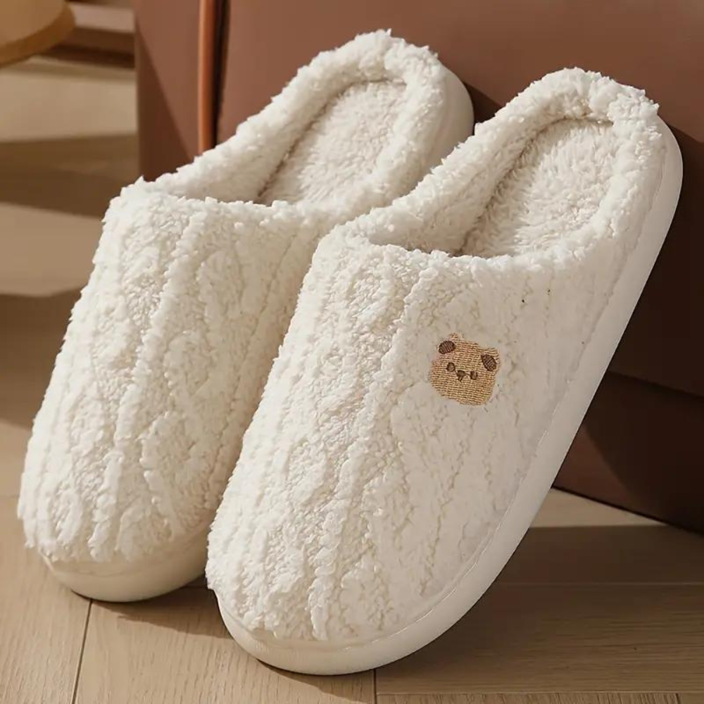 Chaussons Faustine - Blanc