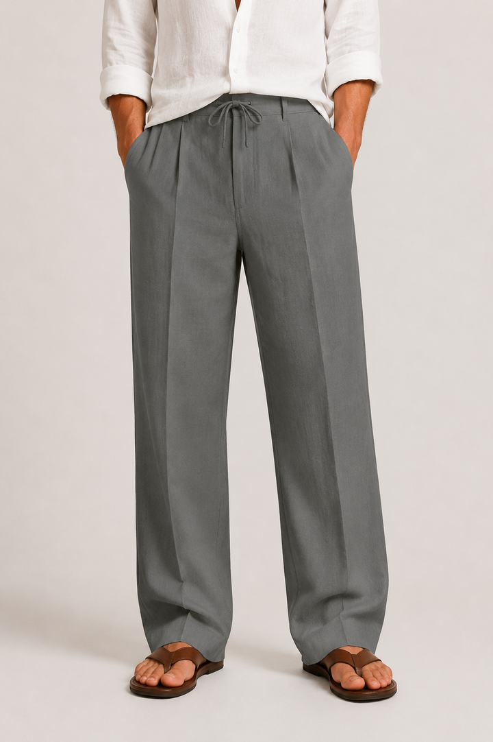 Celvoir Pantalon homme | Lin léger, coupe décontractée 5