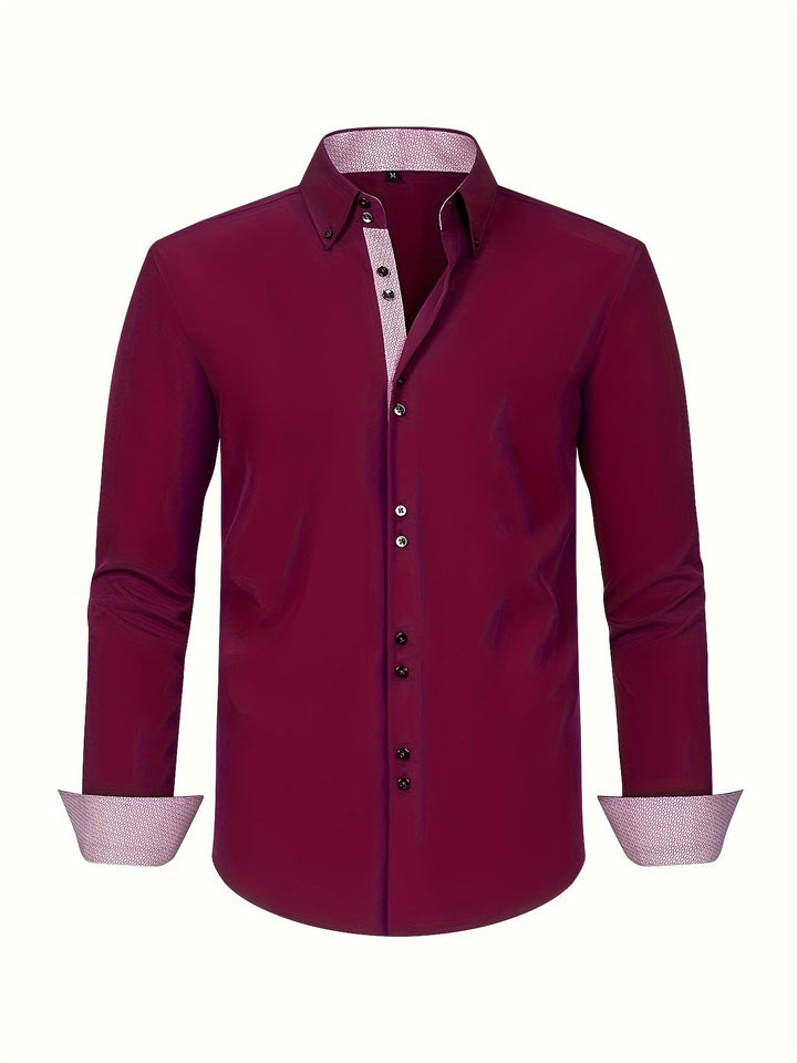 Chemise Alberto | Légère avec Détails Contrastés, Coupe Régulière 3