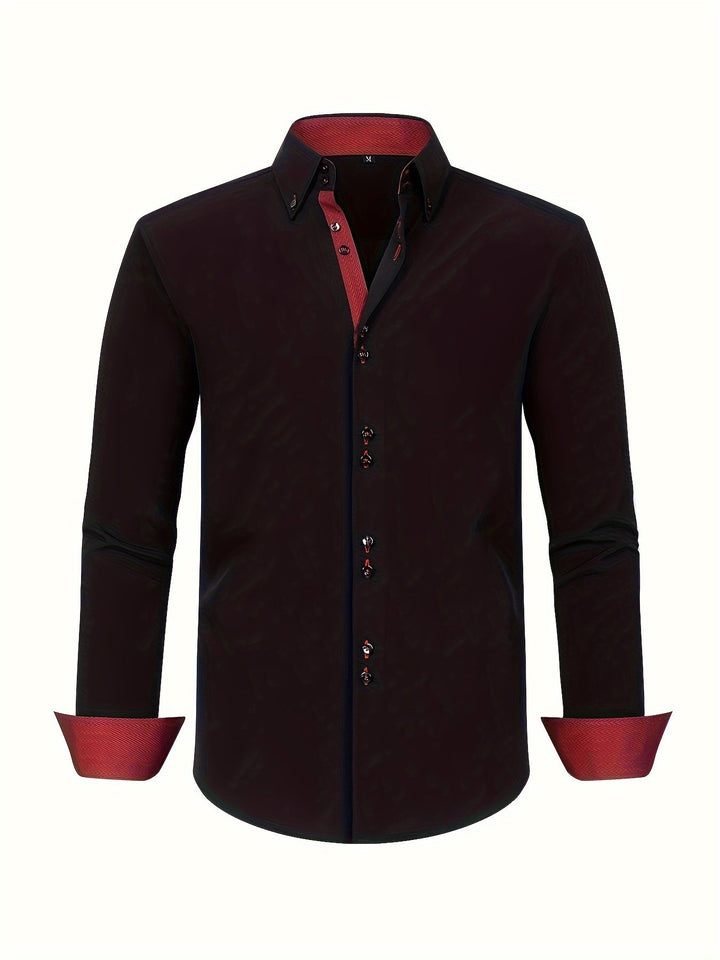 Chemise Alberto | Légère avec Détails Contrastés, Coupe Régulière 4