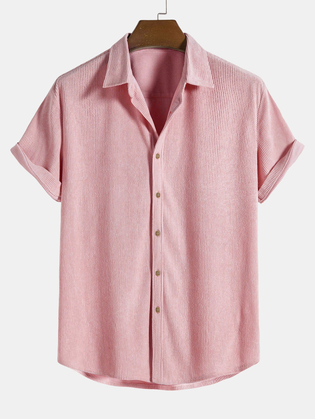 Chemise Homme Hugo | Manches Courtes, Col Classique & Texture Verticale 0