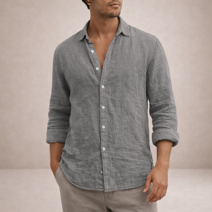 Chemise Noé | Chemise en Lin Léger à Coupe Regular pour Homme 0