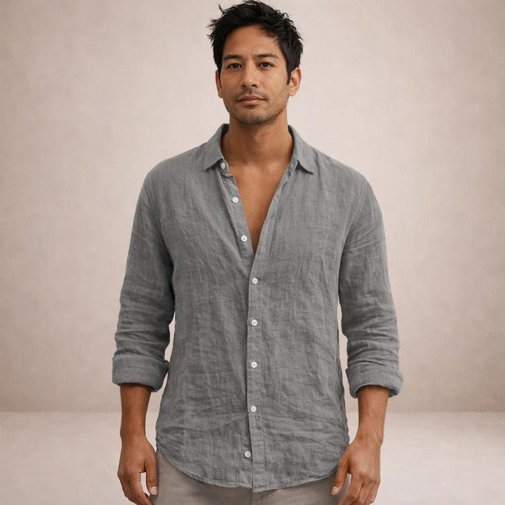 Chemise Noé | Chemise en Lin Léger à Coupe Regular pour Homme 1