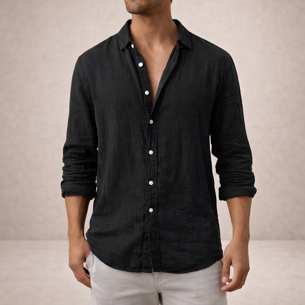 Chemise Noé | Chemise en Lin Léger à Coupe Regular pour Homme 6