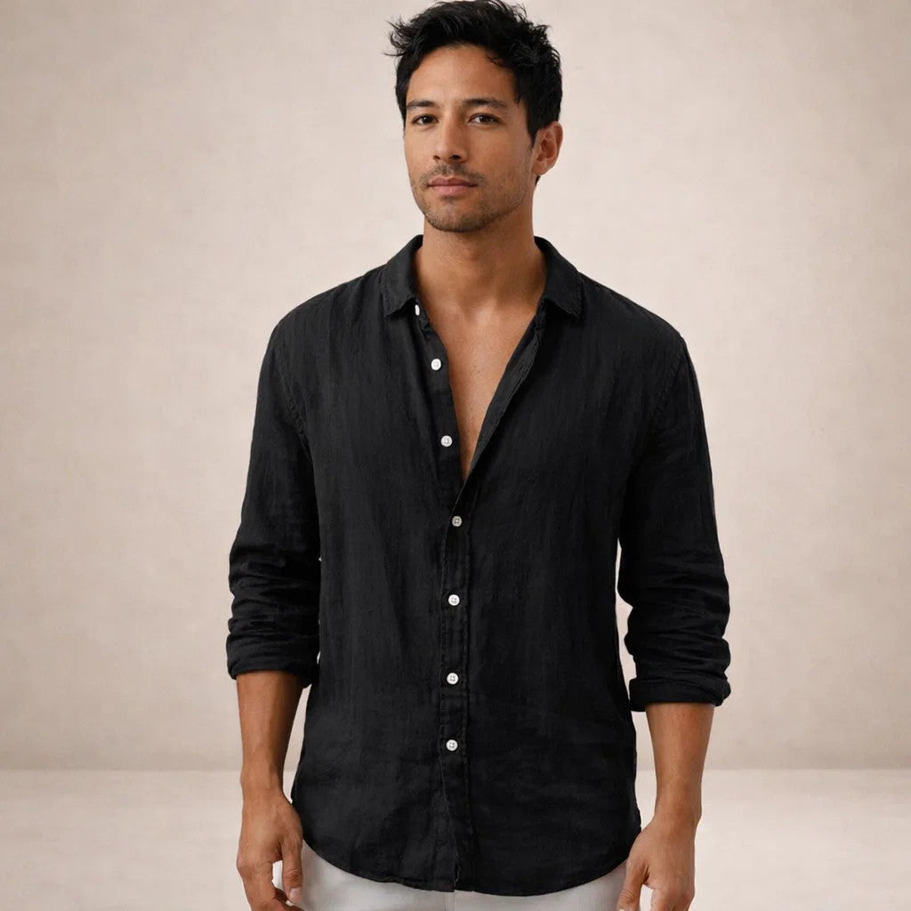 Chemise Noé | Chemise en Lin Léger à Coupe Regular pour Homme 7