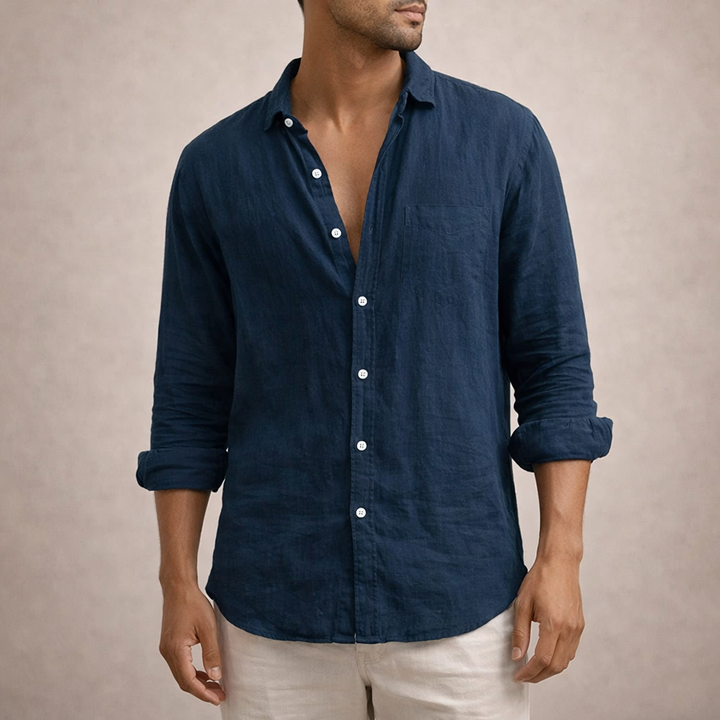 Chemise Noé | Chemise en Lin Léger à Coupe Regular pour Homme 9