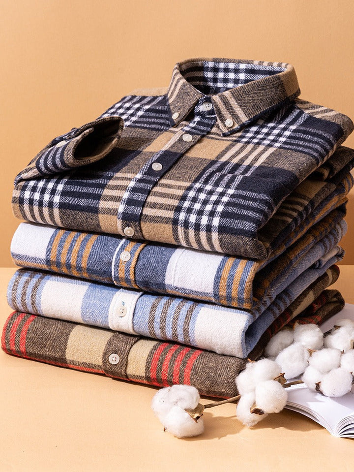 Chemise à Carreaux Laurent | Élégance Moderne en Coton pour Homme 6