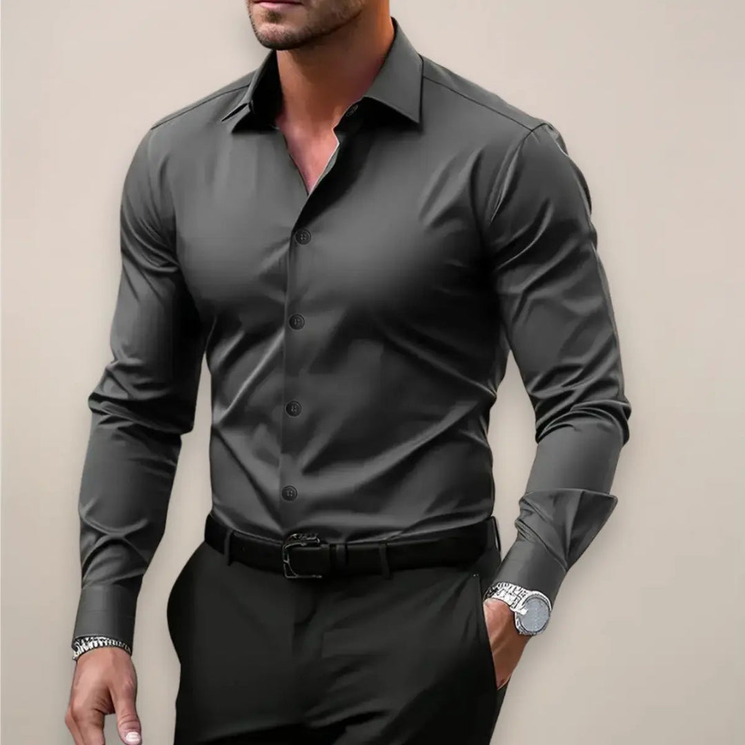 Chemise classique Celvoir | Col structuré, coupe régulière homme 0