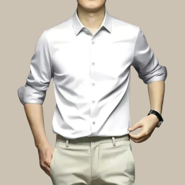 Chemise homme Léon | Soie douce, style décontracté et confort exceptionnel 6