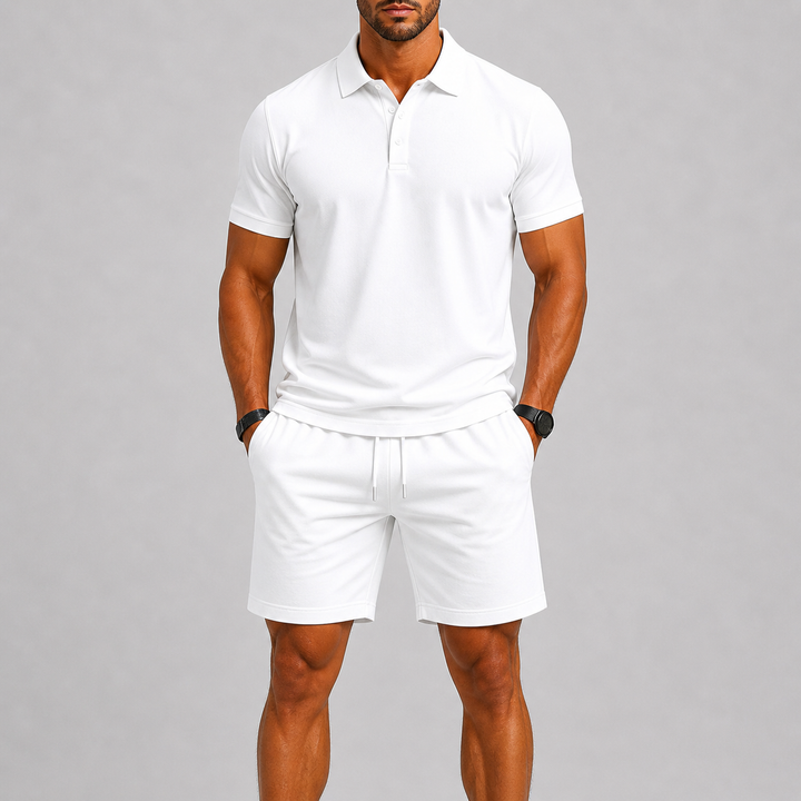 Ensemble Été Homme Louis | Polo Moderne & Short Léger en Tissu Doux 9