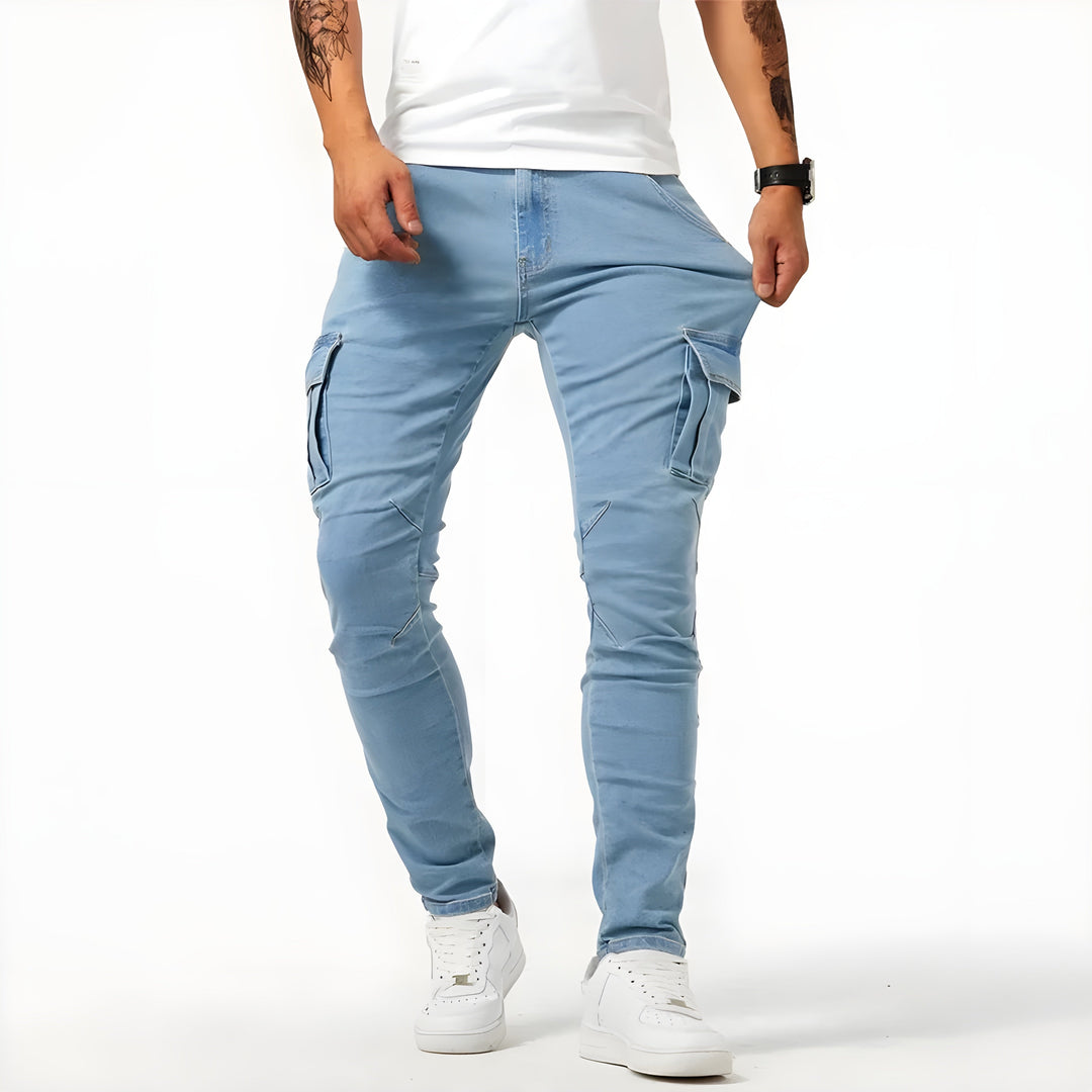 Pantalon Cargo François - Bleu