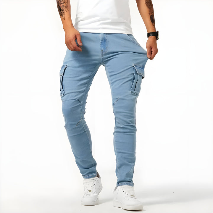 Pantalon Cargo François - Bleu