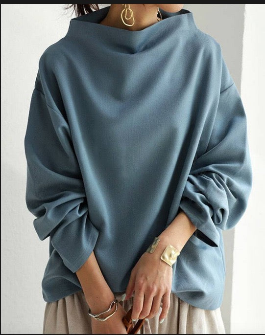 Pull Élégant en Coton Alice Femme - Bleu