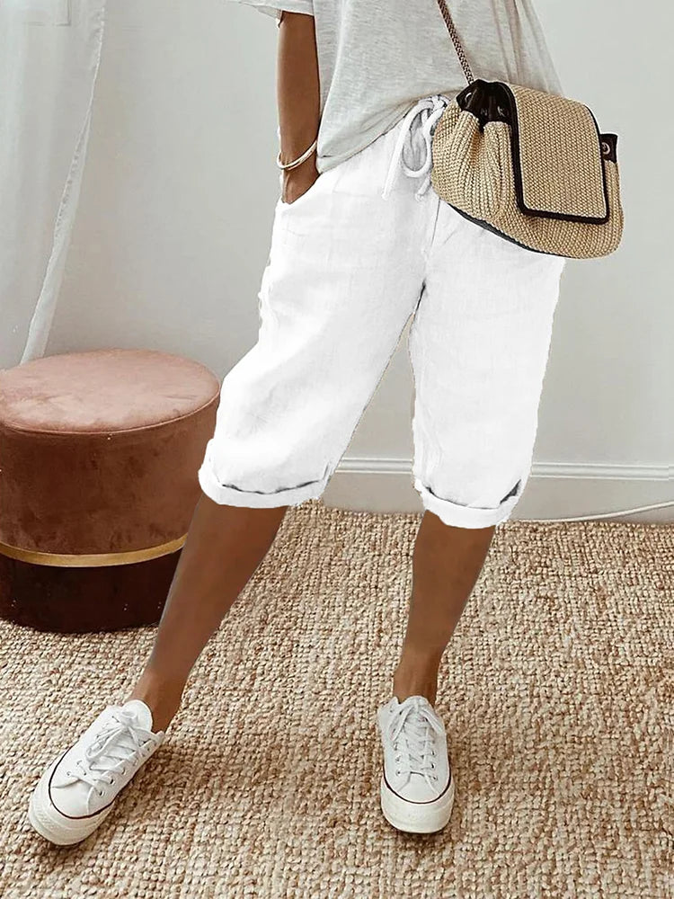 Short Cordon Emma Femme | Taille Élastique, Coupe Décontractée 4