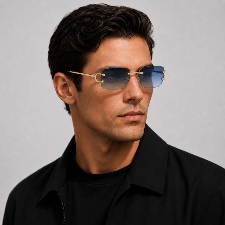 Lunettes de soleil Celvoir | Monture métallique fine & verres dégradés élégants 1