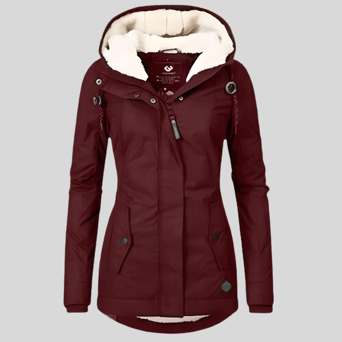 Manteau Imperméable Hélène Femme - Rouge Bourgogne