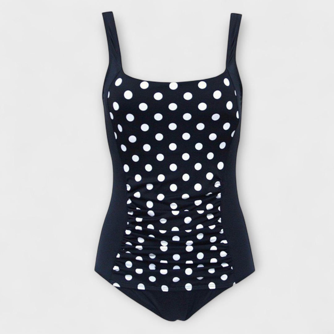 Maillot de bain femme Malia | Rétro, 1 pièce à pois monochrome, rembourré 2