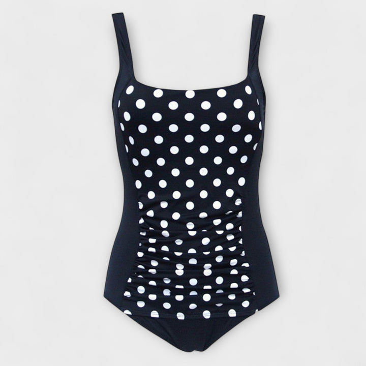 Maillot de bain femme Malia | Rétro, 1 pièce à pois monochrome, rembourré 2