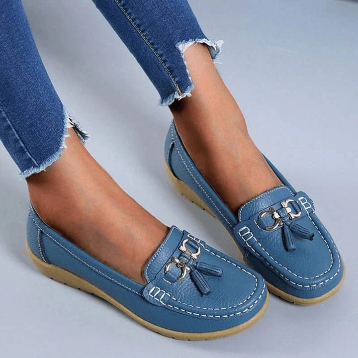 Mocassins Melya | Cuir Véritable, Confort Orthopédique Femme 0