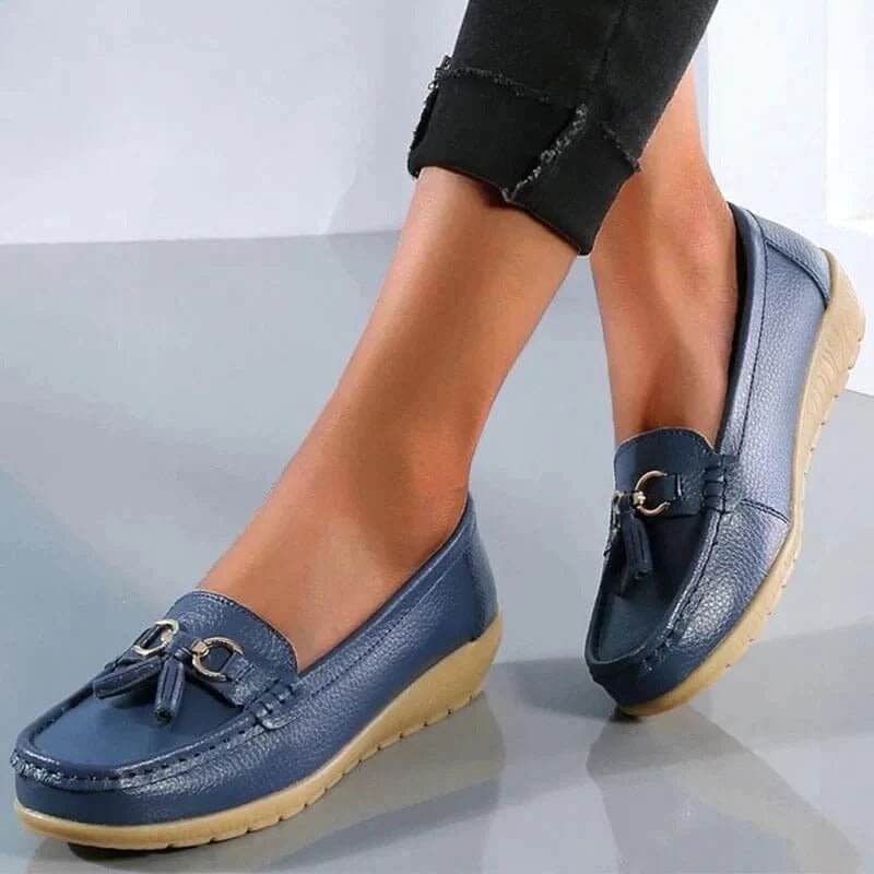Mocassins Melya | Cuir Véritable, Confort Orthopédique Femme 1