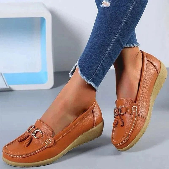 Mocassins Melya | Cuir Véritable, Confort Orthopédique Femme 4
