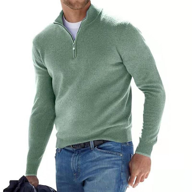 Pull Demi-Zippé Adrien Homme | Chaud, Doux et Ajusté 5