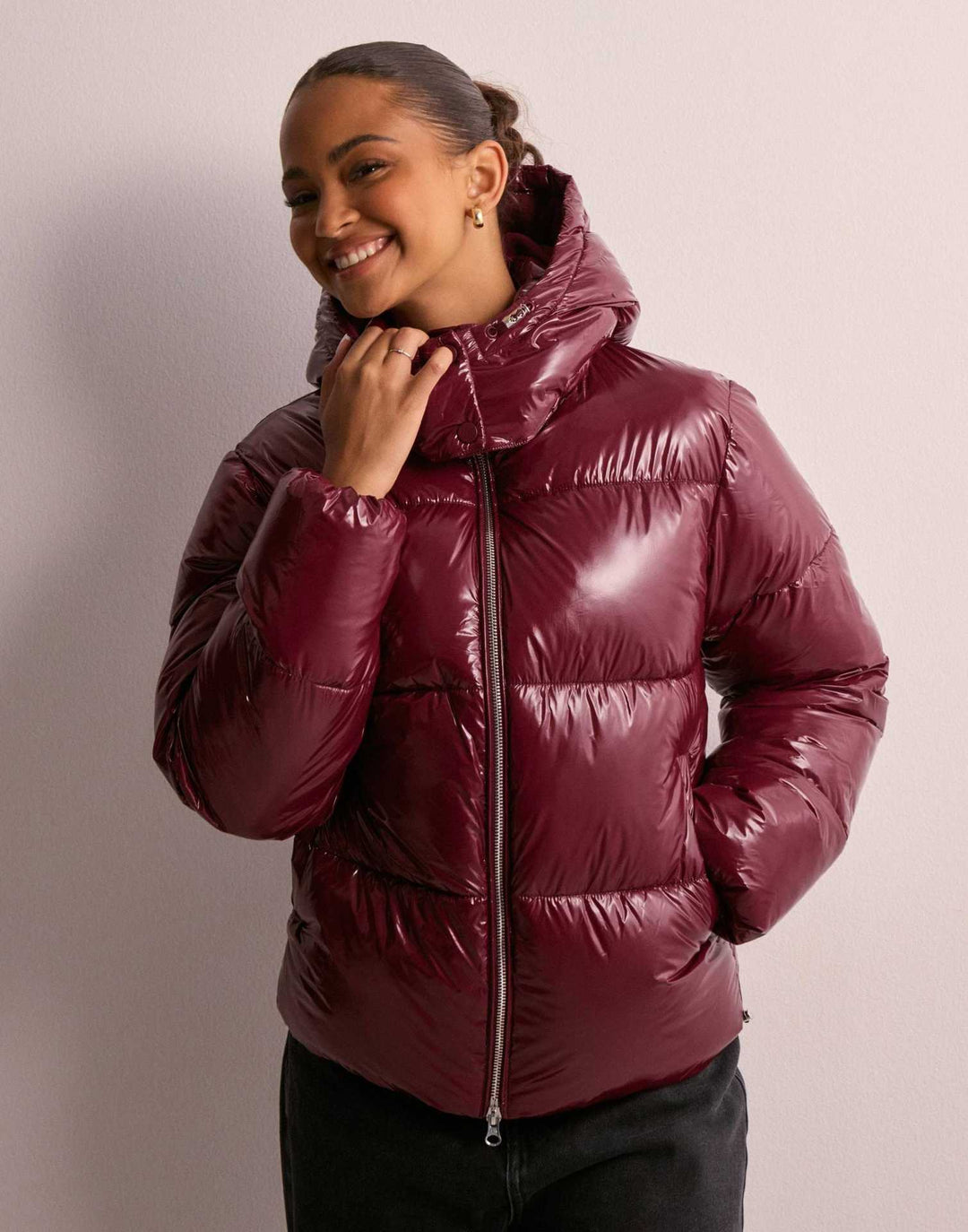 Veste Matelassée Brillante Margaux | Capuche Amovible, Chaude pour Femme 1