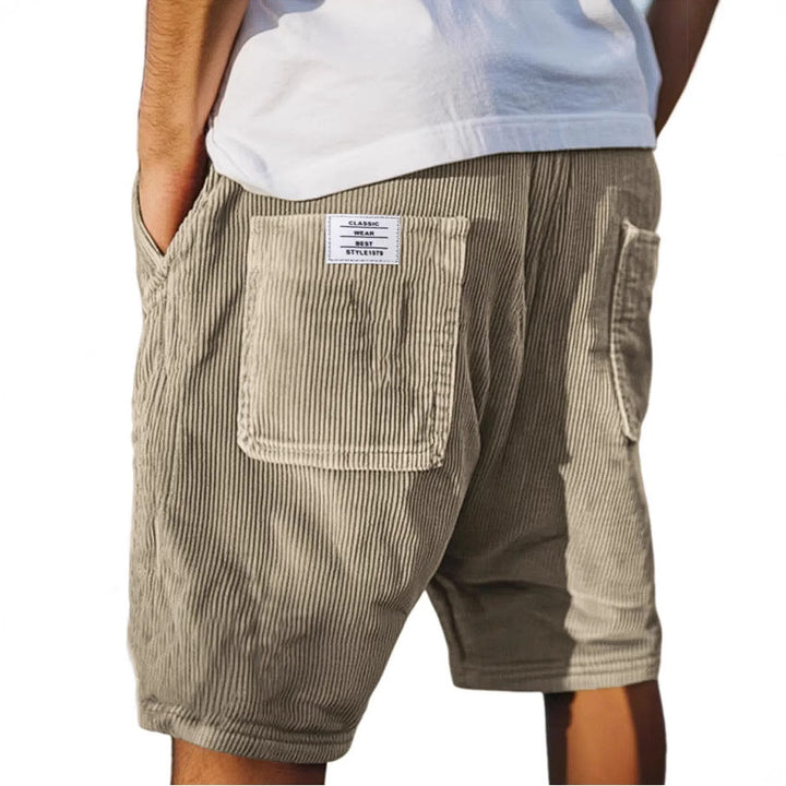 Short en Velours Nathan Homme | Coupe Décontractée, Poches Arrière 1