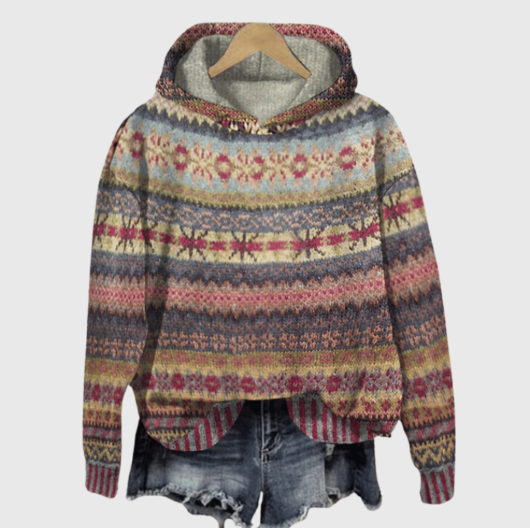 Pull Nordique Sarah Femme | Maille Chaude, Motifs Traditionnels 0