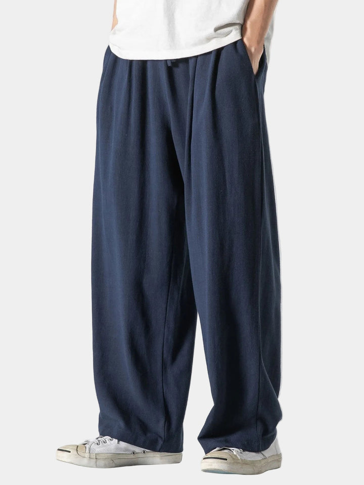 Pantalon Ample Noir Hugo | Taille Élastique & Cordon de Serrage 2