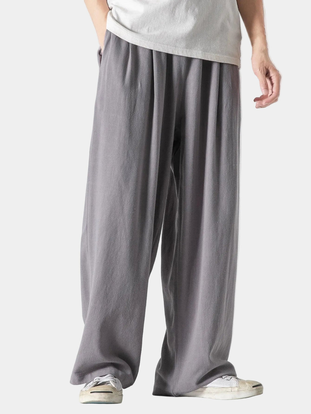 Pantalon Ample Noir Hugo | Taille Élastique & Cordon de Serrage 4