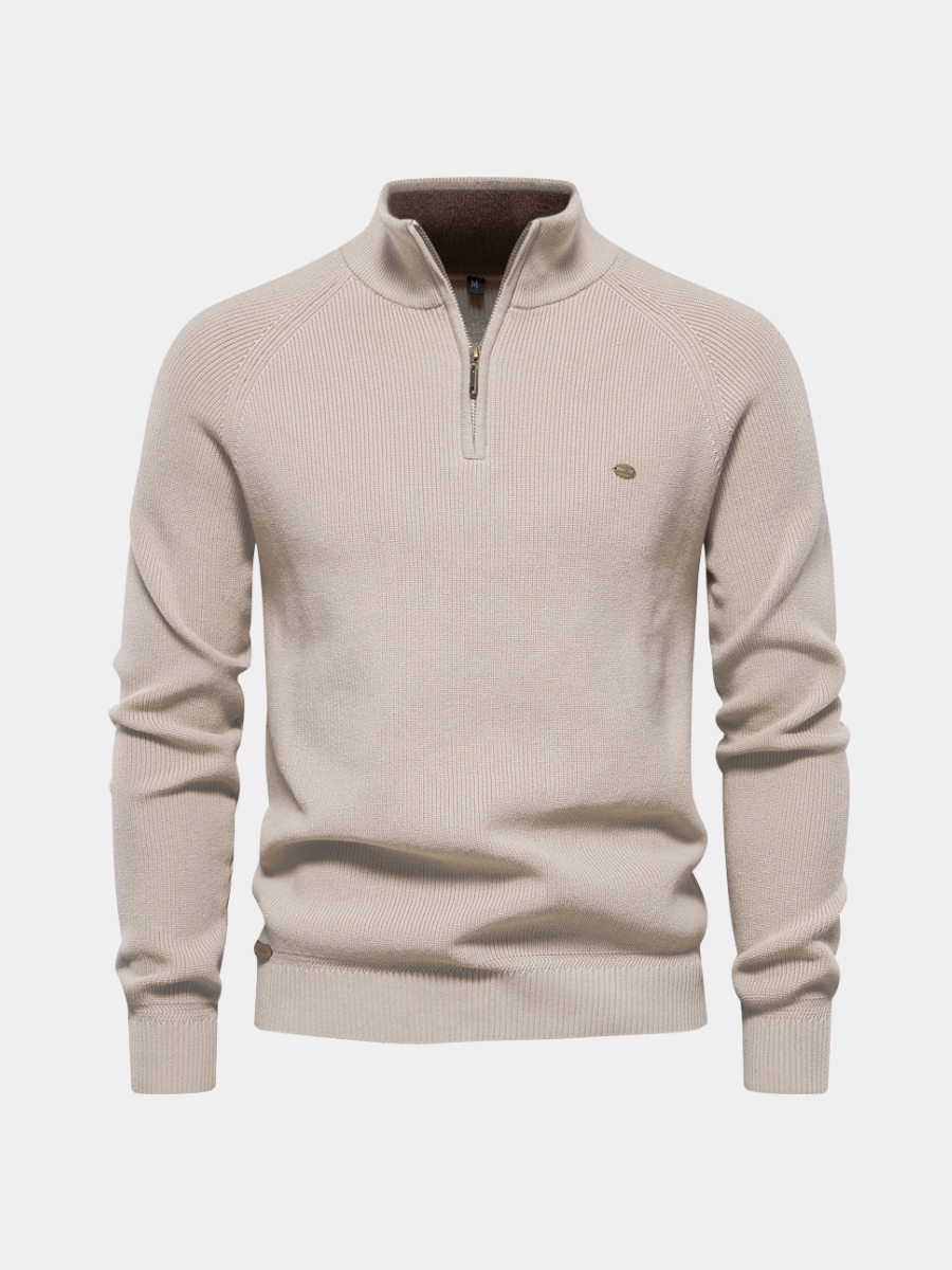 Pull automnal Liora | Mélange de coton doux & design intemporel 1