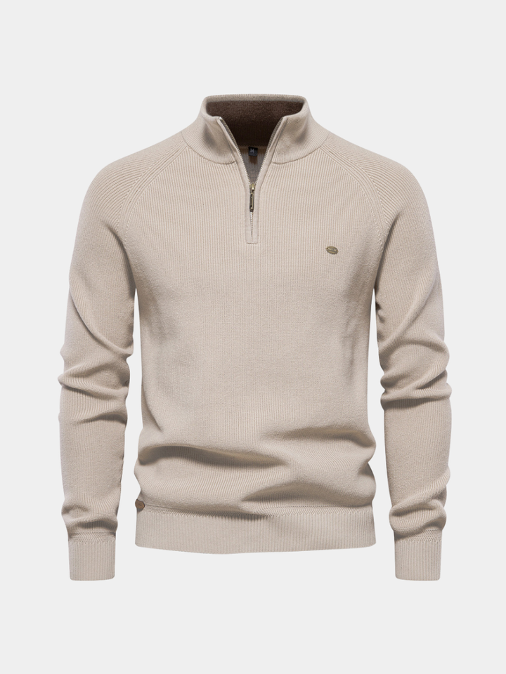 Pull automnal Liora | Mélange de coton doux & design intemporel 1