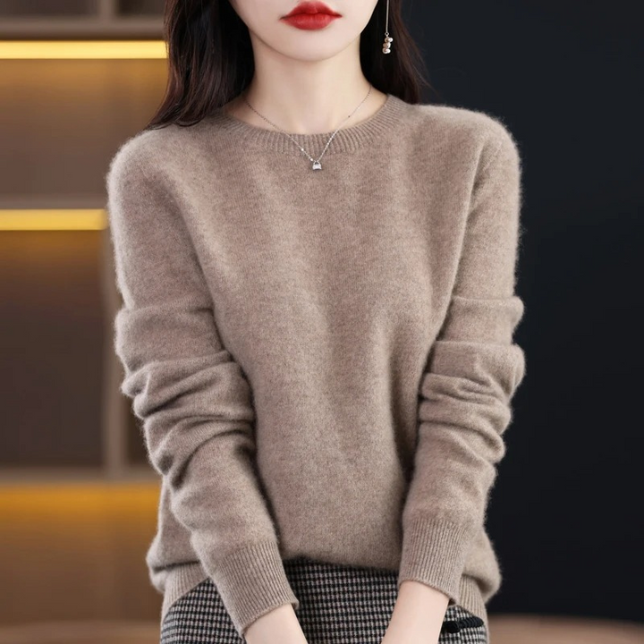 Pull en cachemire Liora | Col rond, élégant et doux pour femme 0