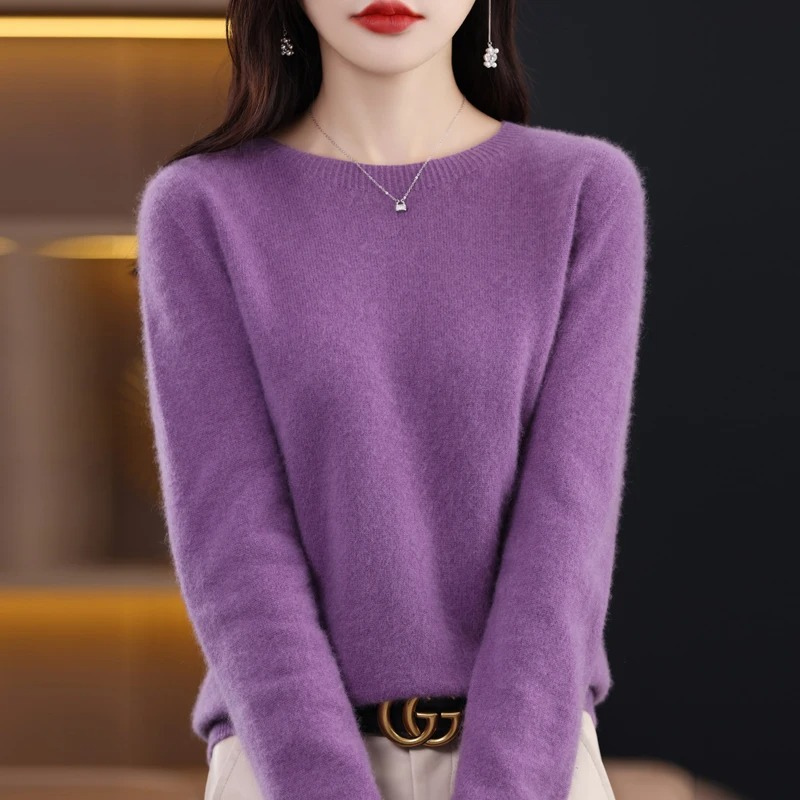 Pull en cachemire Liora | Col rond, élégant et doux pour femme 11