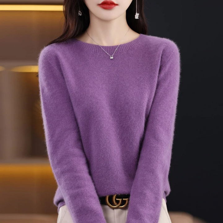 Pull en cachemire Liora | Col rond, élégant et doux pour femme 11